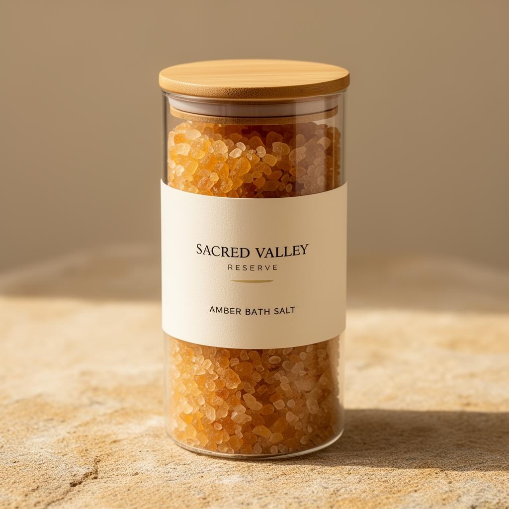 Amber packaging — Sacred Valley Reserve